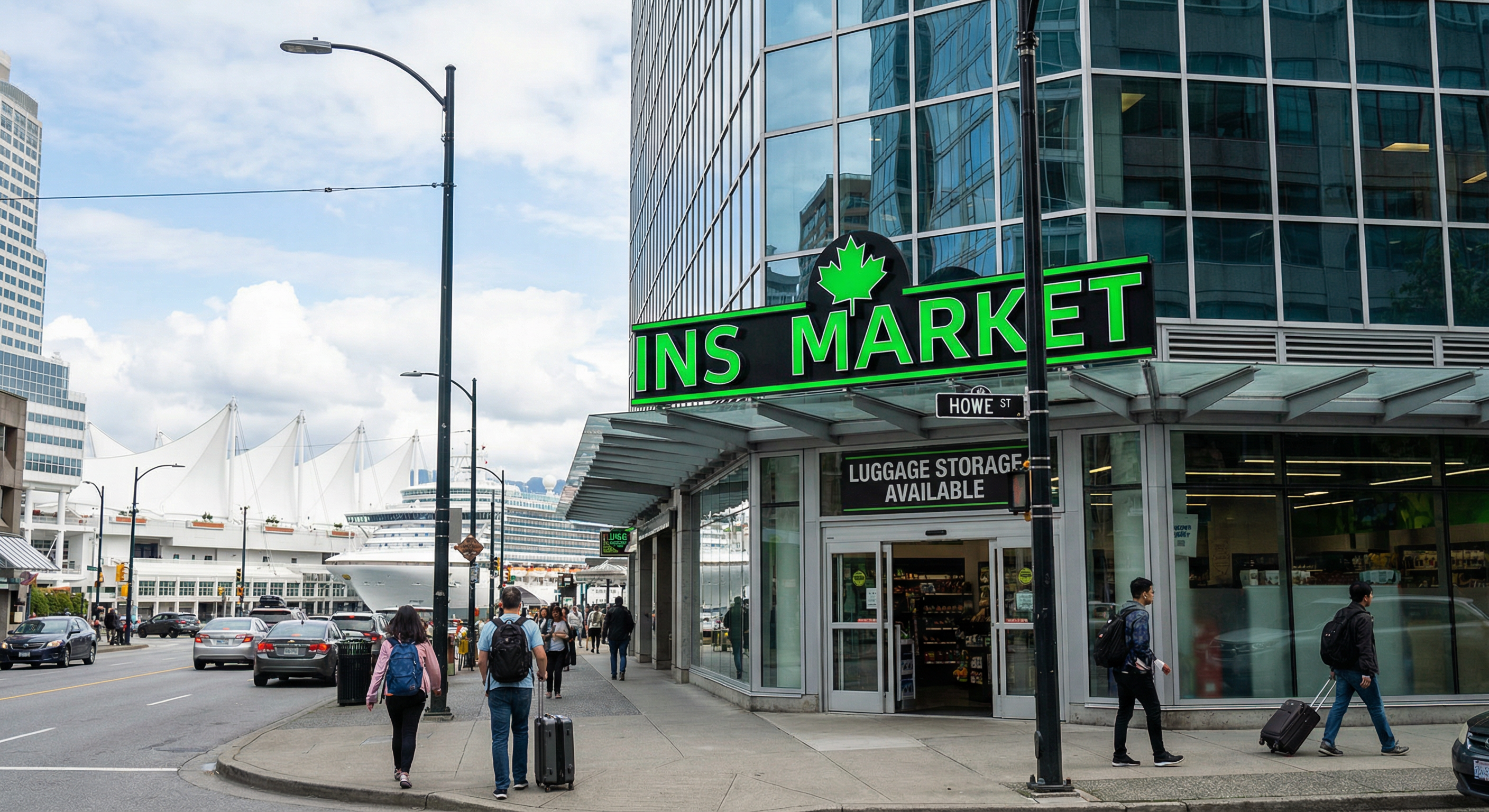 Luggage Storage near Vancouver Waterfront & Convention Center — luggage storage location