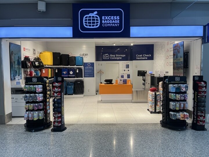 Storage at Pearson Terminal 1 Arrivals — luggage storage location