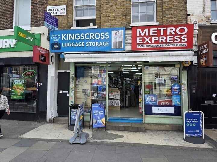 Luggage Storage near Kings Cross - St. Pancras stations — luggage storage location