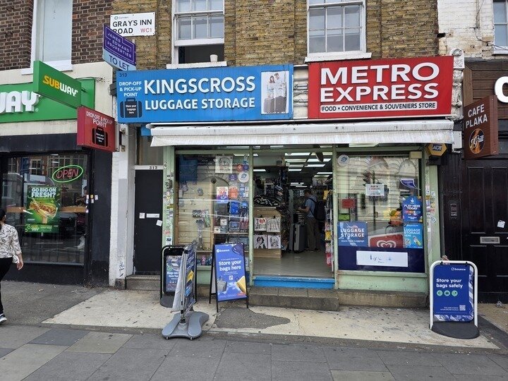 Luggage Storage near Kings Cross - St. Pancras stations — luggage storage location