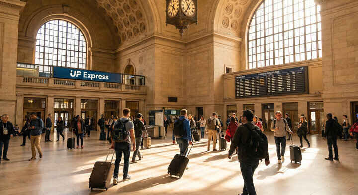 Luggage Storage inside Union Station near UP Express — luggage storage location