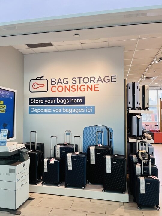 Luggage Storage near Pearson Airport Terminal 3 Departures — luggage storage location